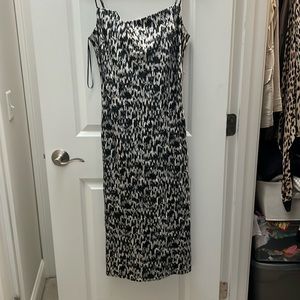 Black/silver/blue dress